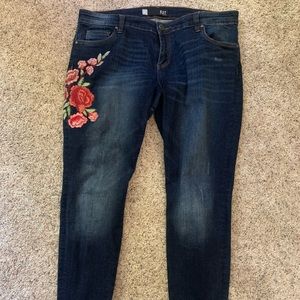 Kut from the kloth embroidered denim